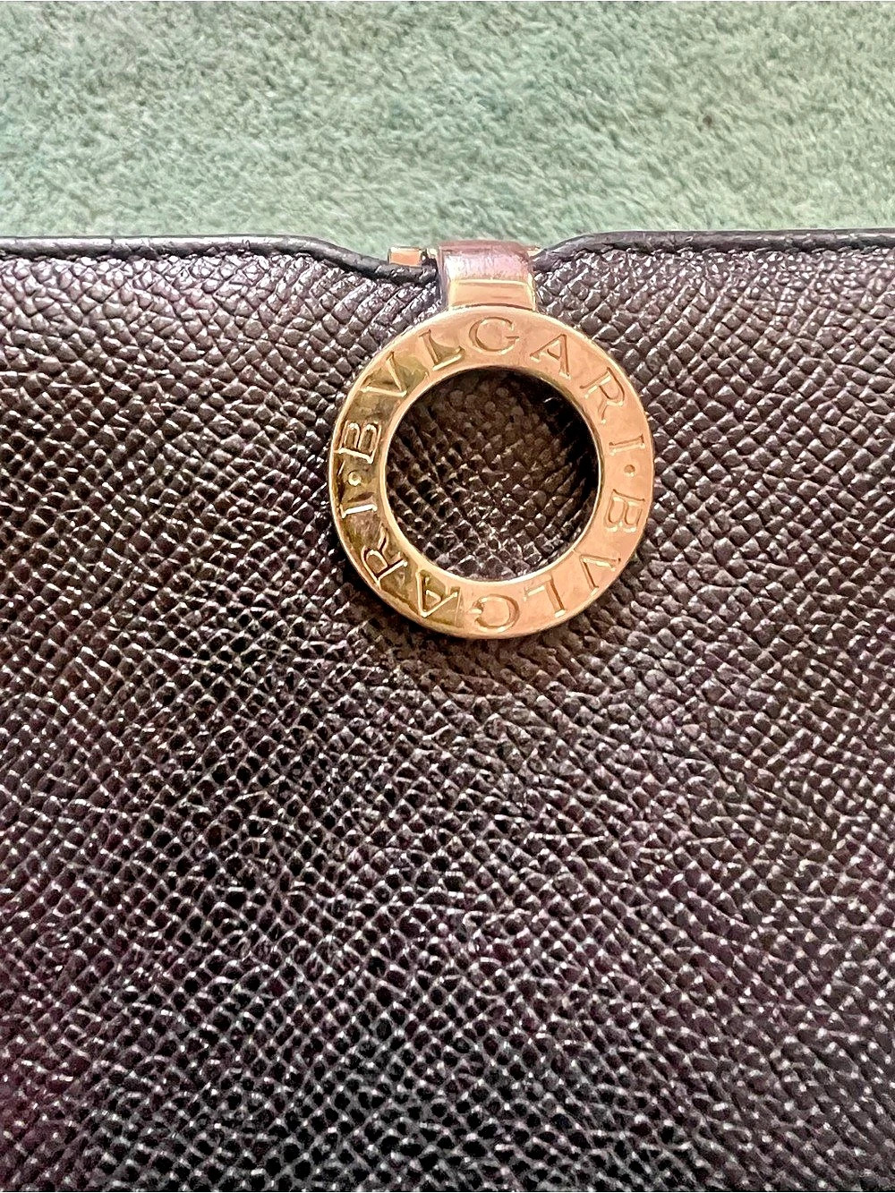 Bvlgari Leather Wallet in Brown